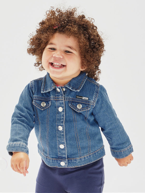 Vegan Kids Baby Rocks Denim Jacket | Blue