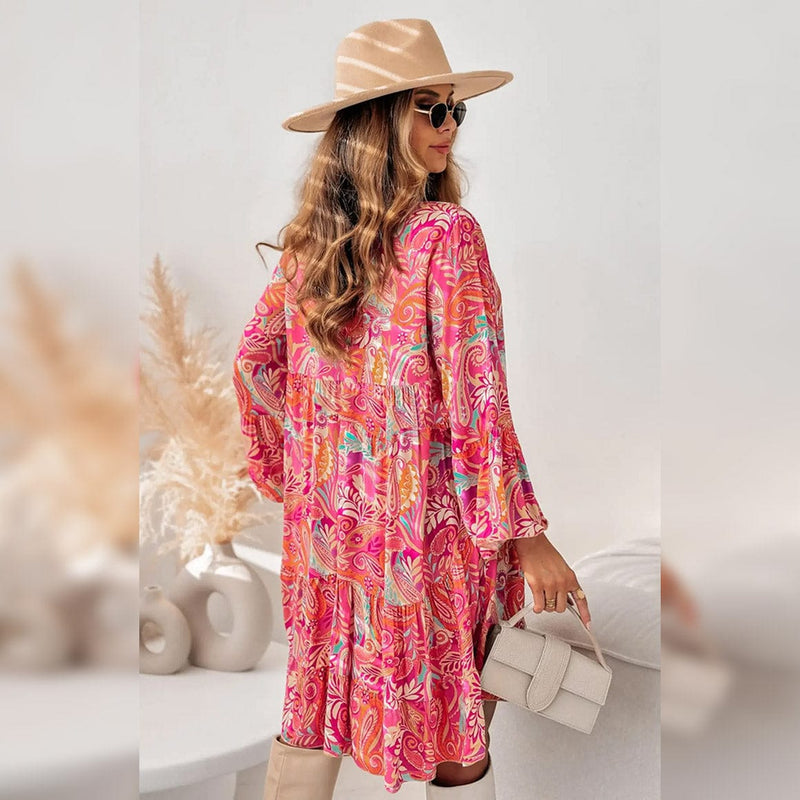 VEGAN Happy Vegan Kira Boho Oversized Tunic Dress