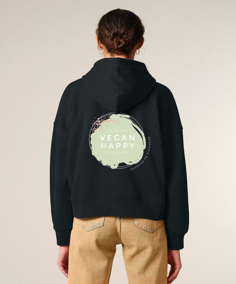 VEGAN Happy Vegan Stella Ida New Original Vegan Happy Women's Zipped Sweatshirt