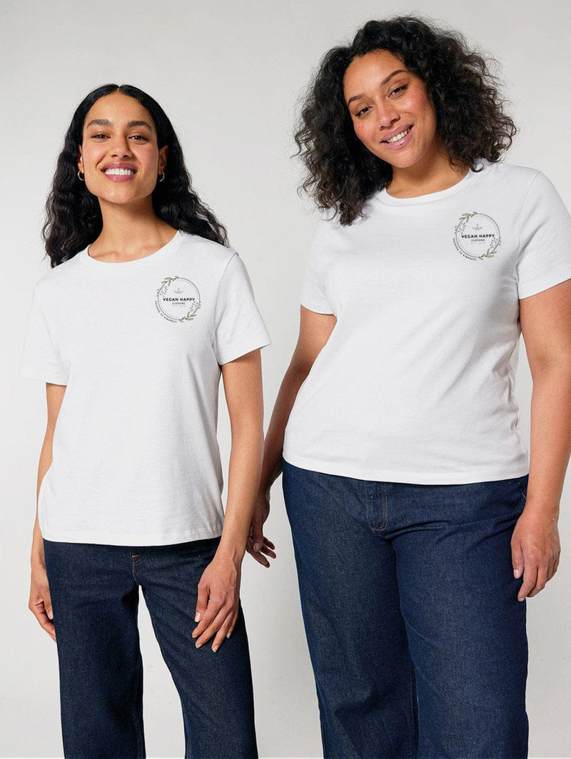 VEGAN Happy Vegan Women's Muser T-Shirt Devoted To Kindness Leaves | Multiple Colours