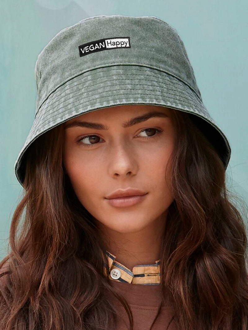 Vegan Vintage Washed Cotton Bucket Hat | Multiple Colours