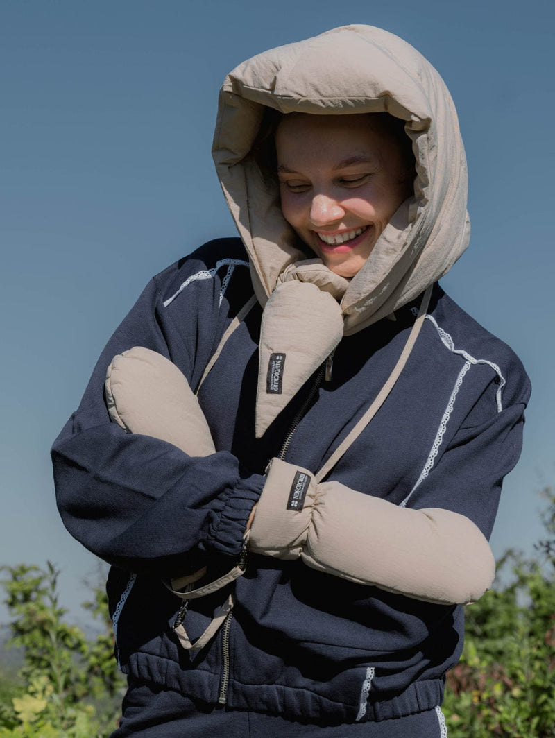 New Orchard Winter Vegan Capuche Hood | Beige Light Beige