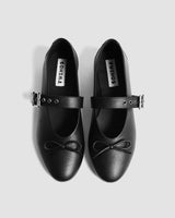 Immaculate Vegan - Bohema Mara Women's Vegea® Grape Leather Bow Pumps | Black