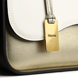 Immaculate Vegan - Biayna Sunrise Cactus Leather Vegan Crossbody Bag | Gold gold