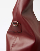 Immaculate Vegan - Bohema Bohema Grape Leather Vegan Slouchy Tote Bag | Burgundy