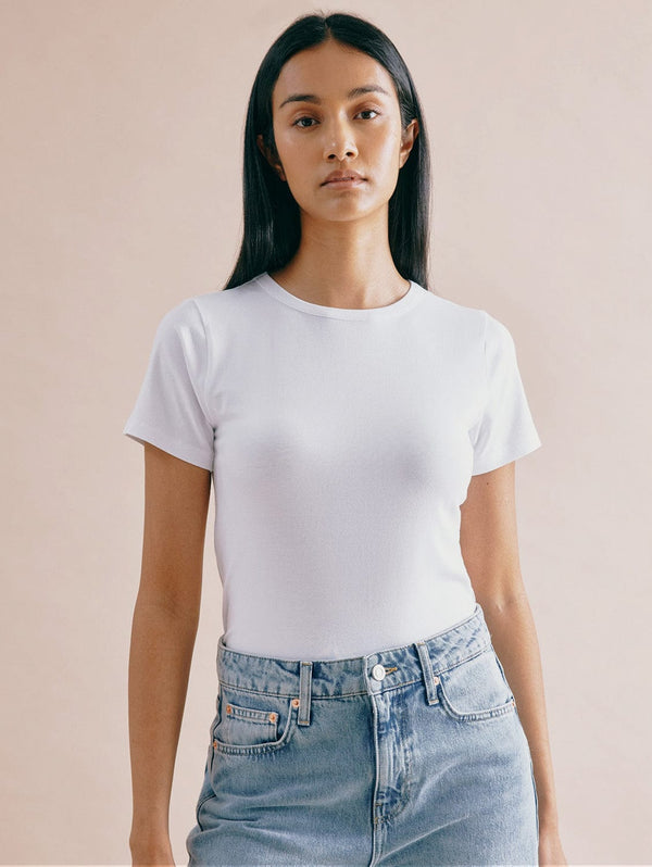 Albaray White Fitted T Shirt