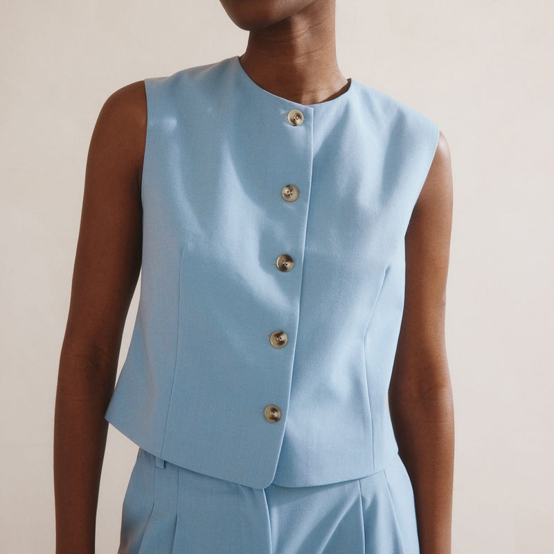 Albaray Tailored Waistcoat | Blue