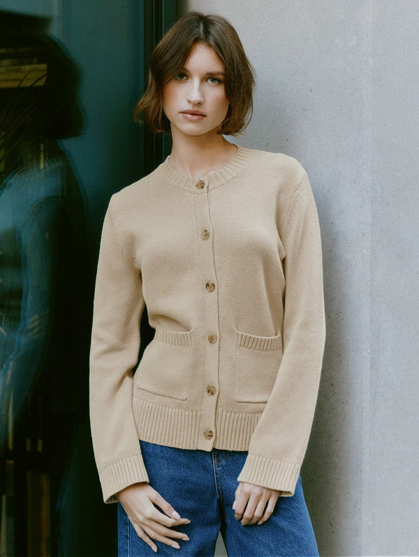 Albaray Stone Fitted Cardigan