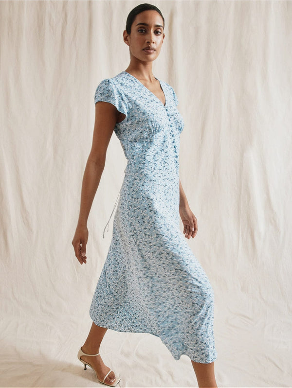 Albaray Organic Cotton Jasmin Dress | Blue