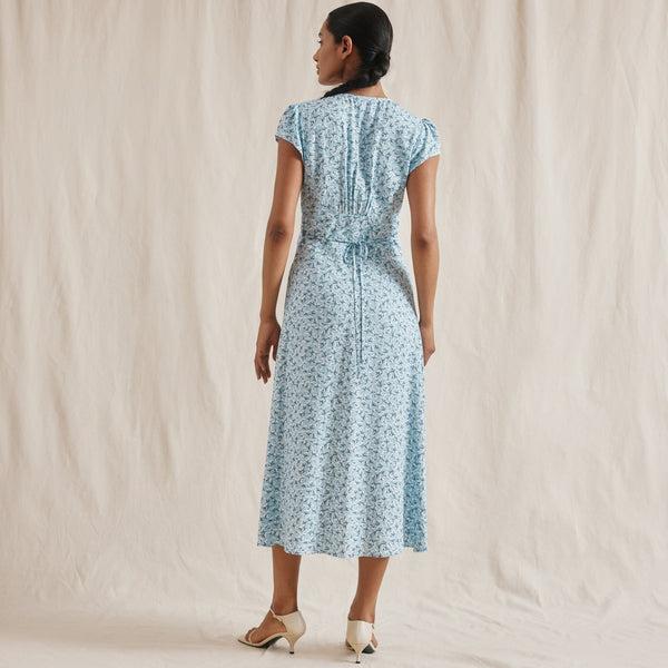 Albaray Organic Cotton Jasmin Dress | Blue