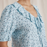 Immaculate Vegan - Albaray Ecovero Viscose Jasmin Top | Blue