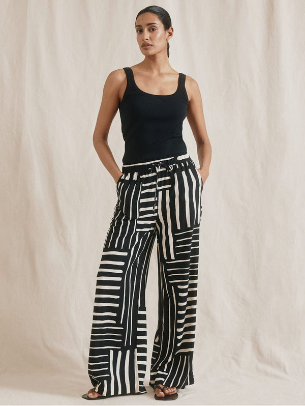 Albaray Patchwork Stripe Trouser
