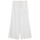 Immaculate Vegan - Albaray Stripe Linen Blend Drawstring Trousers