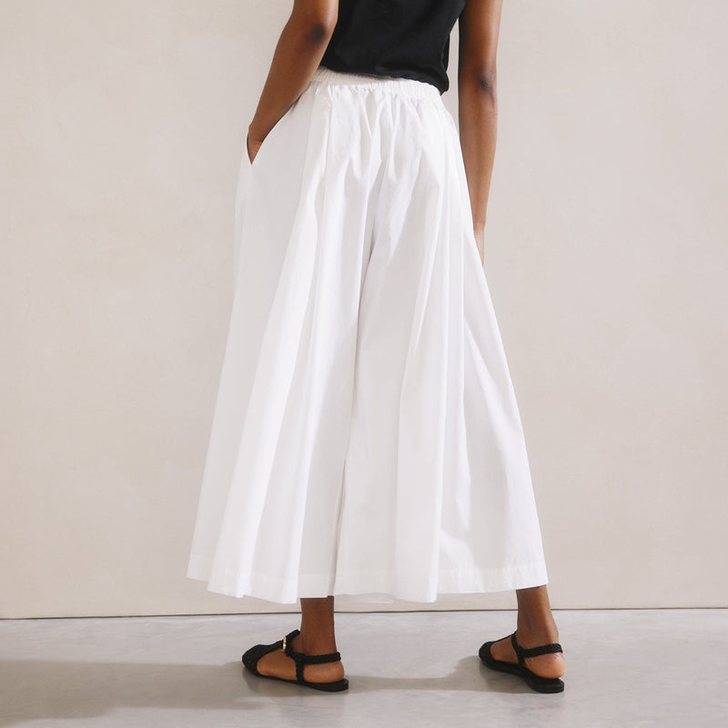 Albaray White Super Wide Leg Culottes
