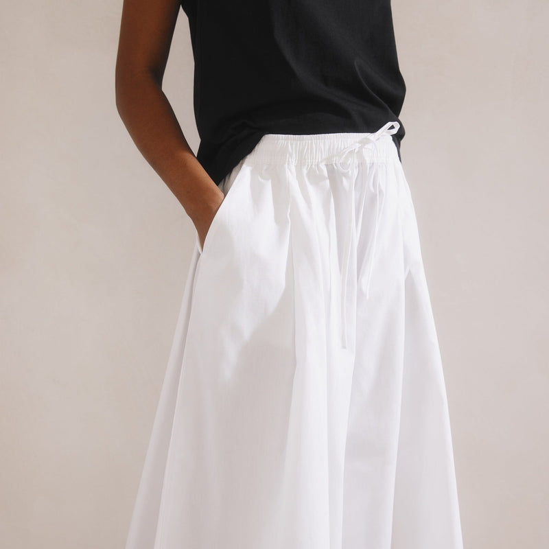 Albaray White Super Wide Leg Culottes