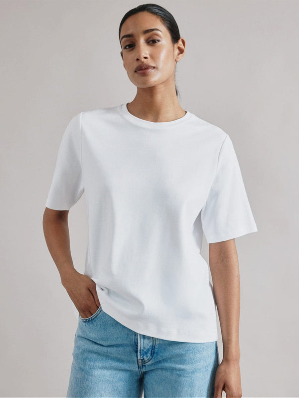 Albaray Greek Cotton Boxy T-Shirt | White
