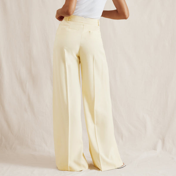 Albaray Soft Yellow Tailored Trousers