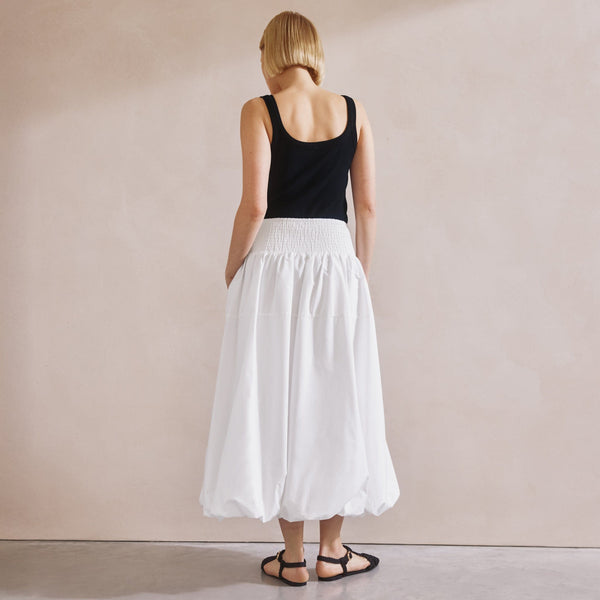 Albaray White Puffball Skirt