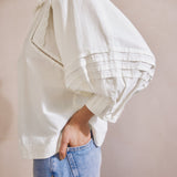 Immaculate Vegan - Albaray Cotton Pintuck Sleeve Top