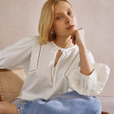Immaculate Vegan - Albaray Cotton Pintuck Sleeve Top