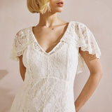 Immaculate Vegan - Albaray Lace Cape Maxi Dress