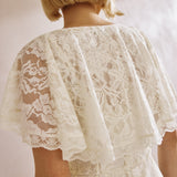 Immaculate Vegan - Albaray Lace Cape Maxi Dress