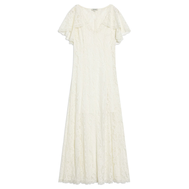 Albaray Lace Cape Maxi Dress