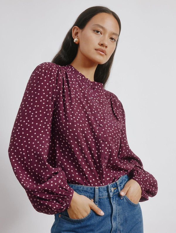 Albaray Burgundy Spot Top