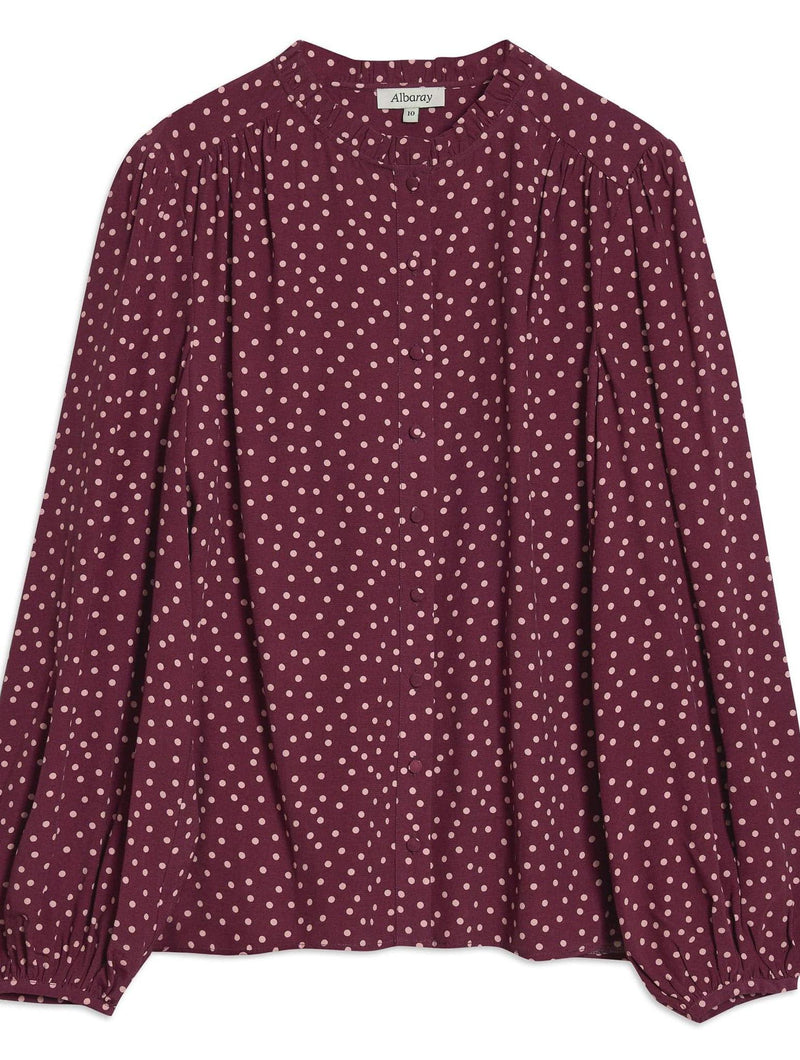 Albaray Burgundy Spot Top