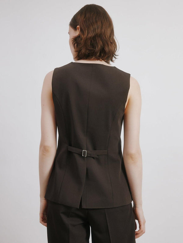 Albaray Chocolate Tailored Waistcoat