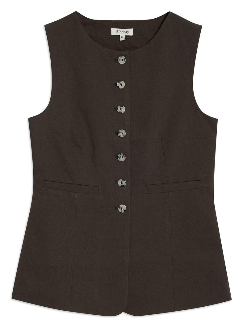 Albaray Chocolate Tailored Waistcoat