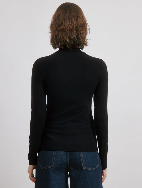 Albaray Black Jersey Turtle Neck
