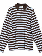 Immaculate Vegan - Albaray Chocolate Stripe Polo Shirt