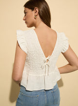 Immaculate Vegan - Baukjen Danielle Hemp Smocked Blouse