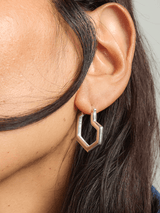 Immaculate Vegan - Under Her Eyes DARYL SMALL HOOPS <br> Sterling Silver Silver / Silver