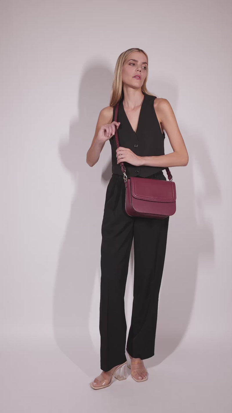 ASHOKA Paris Sac Brigitte Couture Uppeal™ Bordeaux