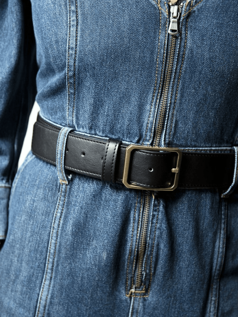 Under Her Eyes GRISELDA BELT <br> Corn Vegan Leather - Black