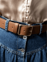 Immaculate Vegan - Under Her Eyes GRISELDA BELT <br> Corn Vegan Leather - Tan