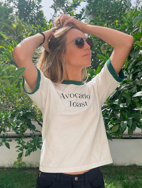 New Orchard Avocado Toast Organic Cotton T-Shirt | Off-White XS