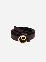 Immaculate Vegan - Diane Vegan Grape Leather Belt | Black & Brown