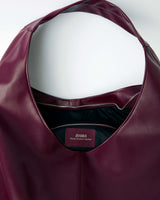 Immaculate Vegan - Bohema Grape Leather Vegan Slouchy Tote Bag | Burgundy