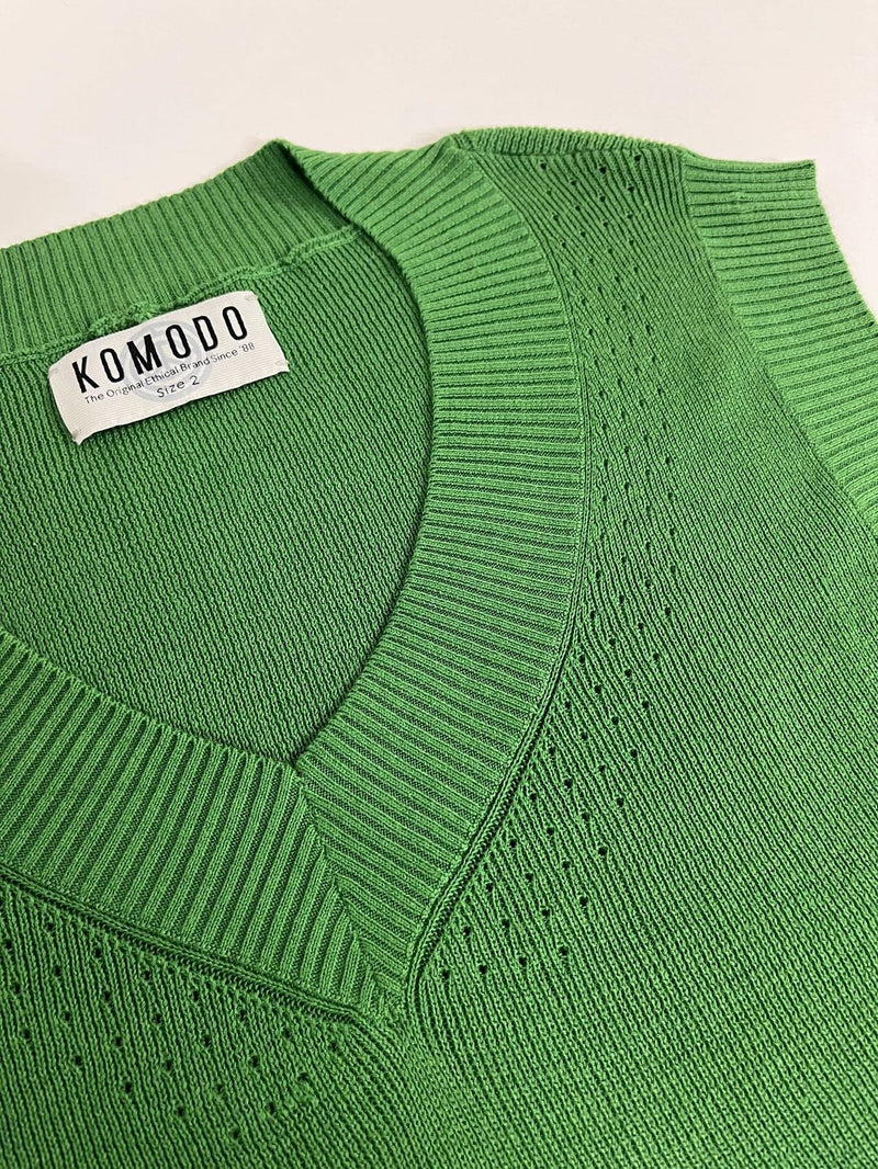 KOMODO Sander Women's Cotton Tencel Vest | Jungle Green