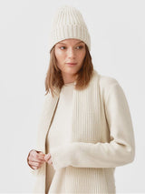 Immaculate Vegan - Mila.Vert Knitted Organic Cotton Ribbed Hat | Multiple Colours Cream