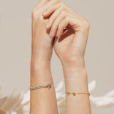 Immaculate Vegan - Illuminess™  14K Rose Gold Diamond Bar Bracelet | Rose Gold