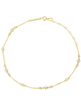 Immaculate Vegan - BLOOMTINE Illuminess™ Gold Vermeil Sparkle Anklet