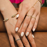 Immaculate Vegan - Angel Wing Premium 14K Gold Vermeil Bangle | Gold