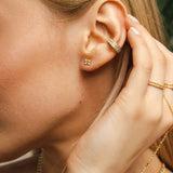 Immaculate Vegan - BLOOMTINE Illuminess™ Premium 14K Gold Vermeil Double Ear Cuff | Gold