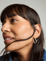 Immaculate Vegan - Under Her Eyes DARYL SMALL HOOPS <br> Sterling Silver Silver / Silver