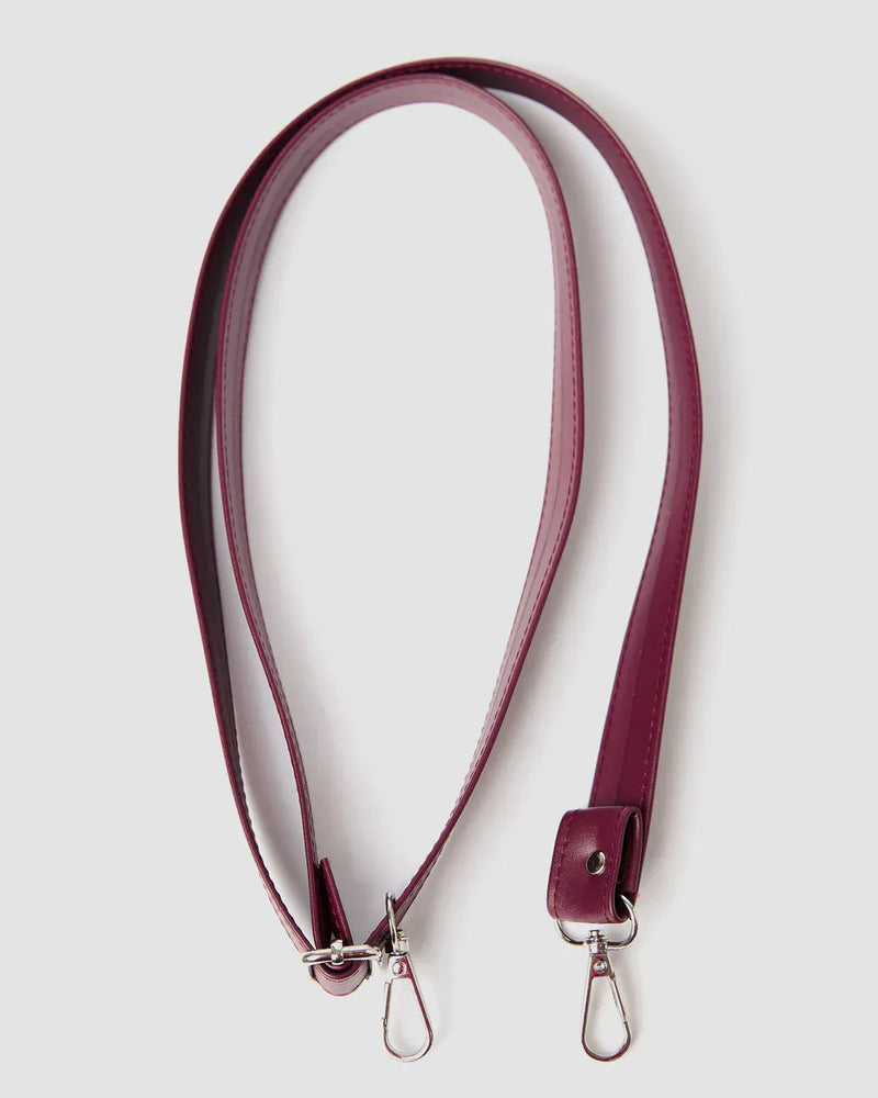 Bohema Bohema Grape Leather Vegan Slouchy Tote Bag | Burgundy