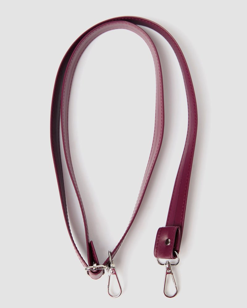Bohema Grape Leather Vegan Slouchy Tote Bag | Burgundy